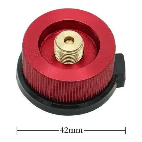 Adaptateur de réservoir de gaz pour réchaud de camping portable (1 pièce), connecteur de brûleur, accessoire de camping pour réchaud de pique-nique. (1/5)