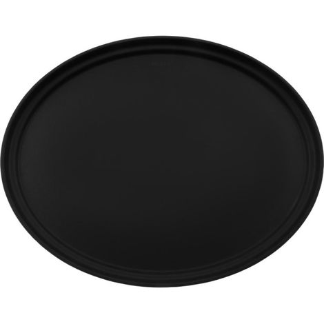 Plateau de service ovale fibre de verre antidérapant Camtread noir 60 cm - 685 x 560 x 30 mm - CAMBRO (1/5)
