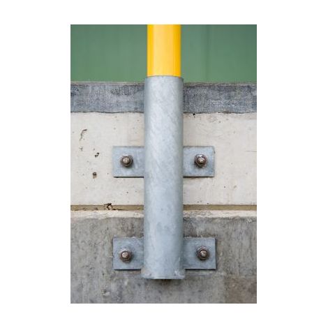 Moravia Einsteckhülse mit Laschen für Schutzbügel feuerverzinkt 300 x 120 mm (L x B) (1/2)