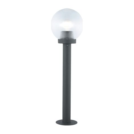 Lampadaire Globe 70 cm h en aluminium noir globe me'thacrylate 20 cm pour lampes 60 W pour exte'rieur