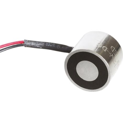 Rs Pro – Aimant de porte pour contrôle d'accès – Tenue 53N – Alimentation 12V c.c. – Diamètre 20mm – Pour applications de sécurité (1/3)