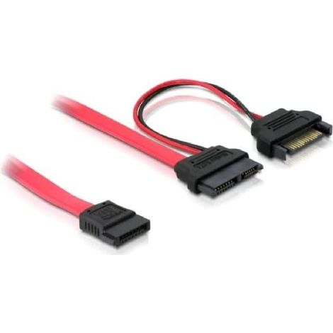 Adapterkabel Slim SATA 13-Pin 7-Pin + 15 Pin Verwendung: Anschließen von Slim-SATA-Laufwerken ans Mainboard