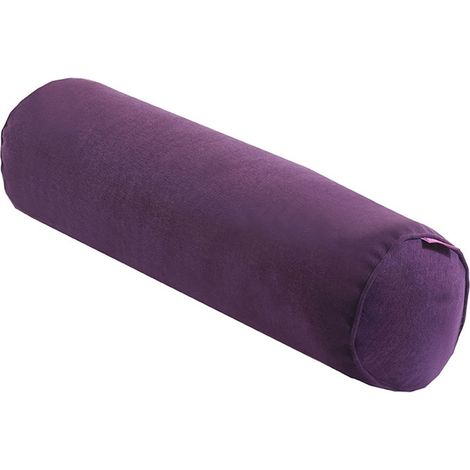 Oreiller Cervical Rond - 15 x 15 x 40 cm - Fibre Polyester et Coton Creux - Soutien Cervical et Lombaire - Pour Lecture ou Visionnage TV au Lit - 1 Pièce (1/5)