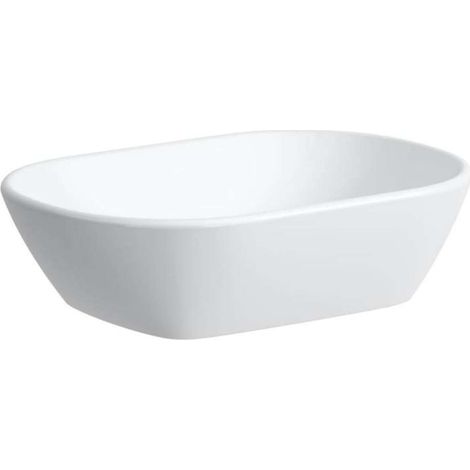 LAUFEN LUA lavabo bol, sin agujero para grifo, sin rebosadero, (1/4)