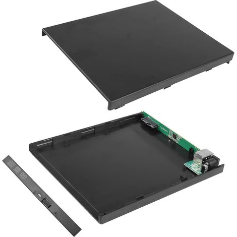 Boîtier de Lecteur CD, Lecteur DVD Externe Obtenu par l'ajout d'un Lecteur Optique, boîtier de Montage CD - ROM (USB 2.0 12,7 mm) (1/5)
