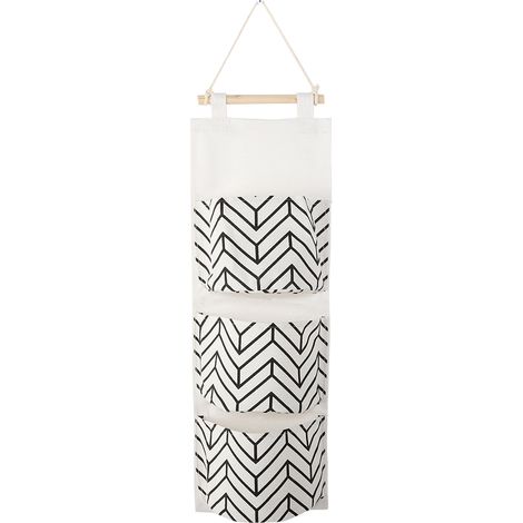Bolsa colgante de 3 bolsillos para armario, pared o puerta, para guardar juguetes, decoración del hogar
