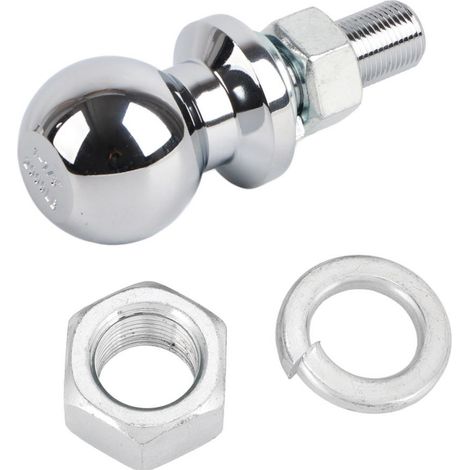 1‑7/8in Diameter Chrome Hex Nut Hitch Ball for ATV UTV Lawn Tractor 5/8x1‑3/4in Shank 2000 LBS (1/5)