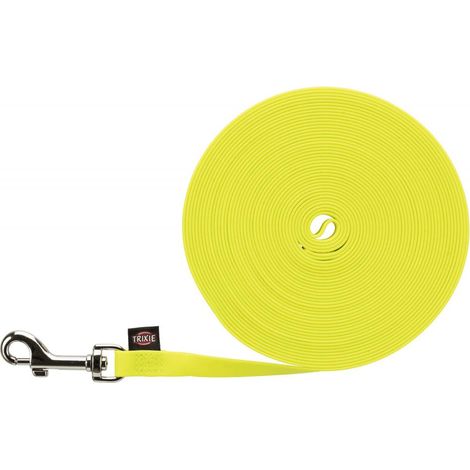 Laisse pour chien - Trixie - Easy Life - 10 m - Jaune - Hydrofuge et essuyable