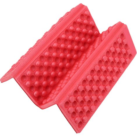 Coussin de siège dépliable pour activités extérieures - Tapis de sol antidérapant rouge en mousse EVA (1/5)