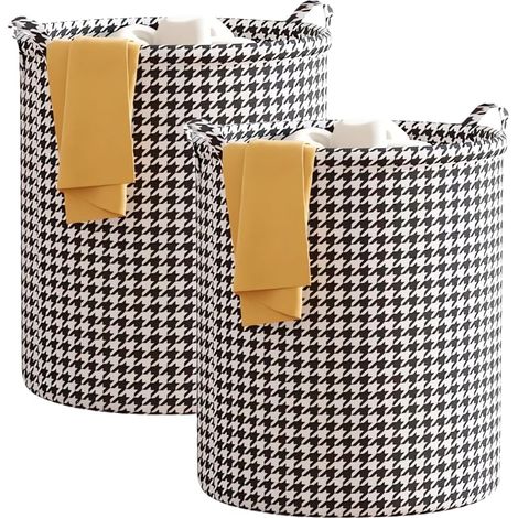 Panier à linge pliable rond, , 35 × 30 cm, 2,avec anse, imperméable, portable (1/5)