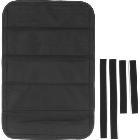 Ortviai Store Rideau occultant pour porte/fenêtre de camping-car – 25 x 16 pouces, noir, pliable, blocage total de la lumière et UV