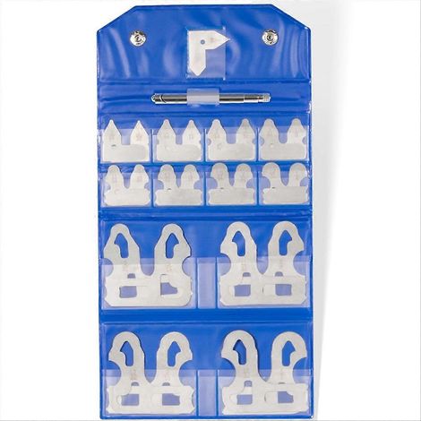 Jeu de 25 jauges de rayon de 1/64 po à 1/2 po avec support (1/5)