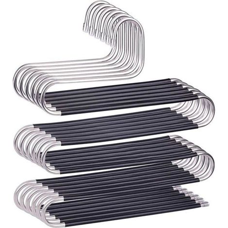 s pour Pantalons Acier Inoxydable s Pantalons Multifonctionnel Gain de Place-noir Label (1/4)