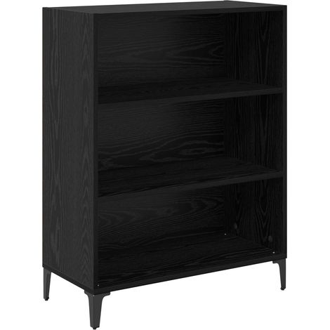 Maison Exclusive - Credenza Rovere Nero 69,5 x 32,5 x 90 cm Legno multistrato