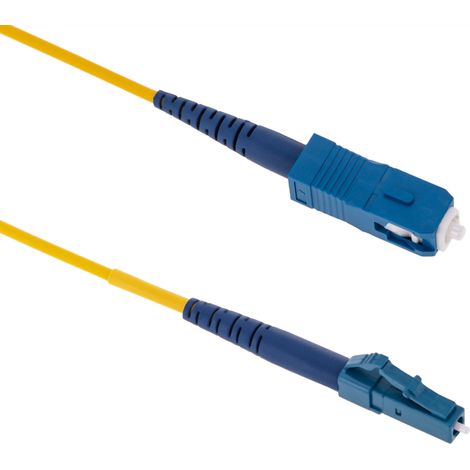 BeMatik - Câble à fibre optique monomode Simplex 9/125 G652D OS2 LC/UPC vers SC/UPC de 2 m (1/5)