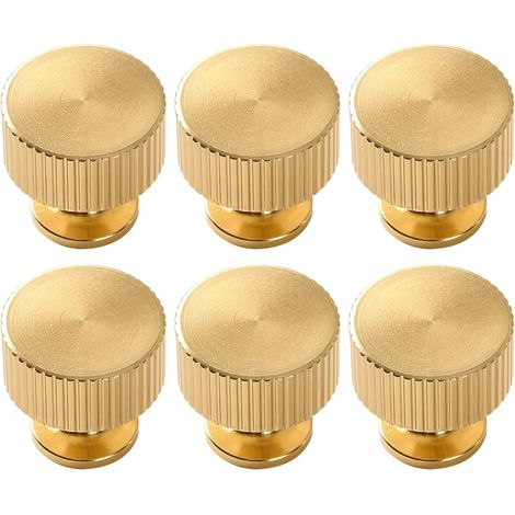 poignées de meuble dorées, design moderne, diamètre 2,8 cm (1/5)