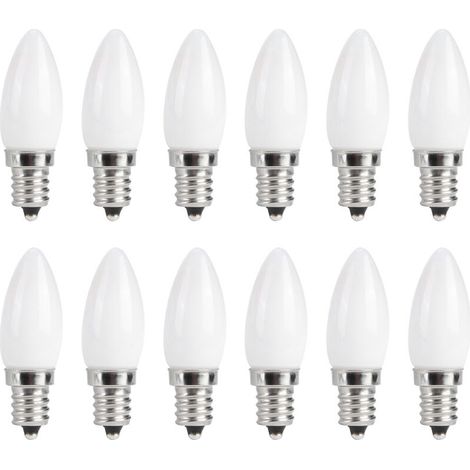 10 pièces Mini E12 LED candélabre ampoules 1.5W AC 230V pour la maison voiture armoire htel éclairage (1/5)