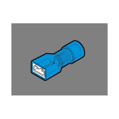 Capicorda Faston 1,5–2,5mm², terminale in ottone CEMBF-F408