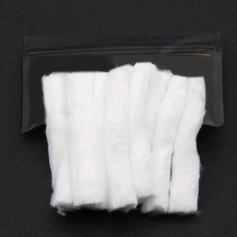 Mèche en Coton Bio pour Atomiseur RDA, Haute Absorbance et Conductrice d'Huile (1/5)