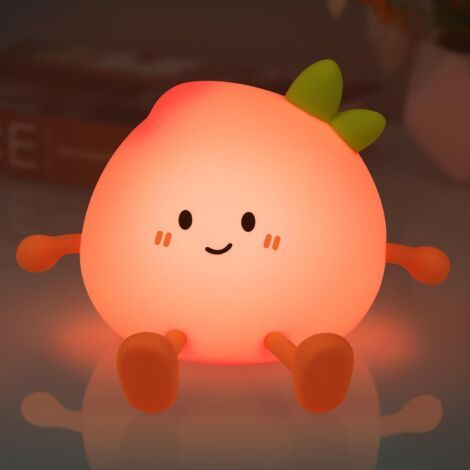 1 Veilleuse Silicone,Rechargeable USB,3 Niveaux Luminosité,Lampe Chevet Enfant,Chambre Salon (1/5)