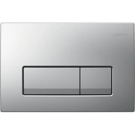 Geberit Delta50 Dual Flush Plate for Concealed Cisterns - Matt Chrome (1/2)