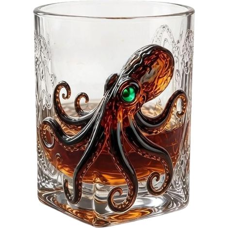 1 verre à whisky transparent réutilisable pour homme, papa, frère, pour scotch, bourbon, cocktails, boissons, eau (1/5)