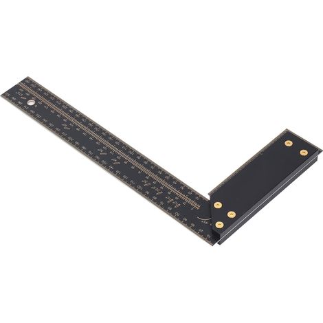 L-förmiger rechtwinkliger Lineal aus Aluminiumlegierung zum Markieren und Messen, 300 mm, für Schreiner (1/5)