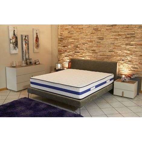Matelas Très Epais 29 cm 80x200 Ferme + Oreiller Visco - 7 Zones de Confort - Noyau Poli Lattex HR Dernière Génération - Très Respirant (1/4)