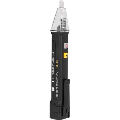 Testeur de tension AC Noir KD16A - Détecteur électrique avec signal sonore et visuel, stylo testeur de courant