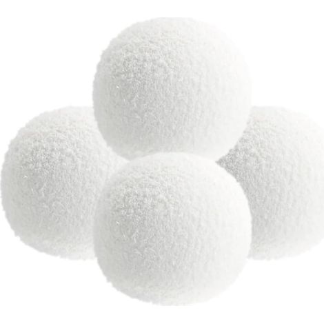 Set of 4 foam removal balls, reusable oil-absorbing sponges, floating for spa, pool and hot tub.