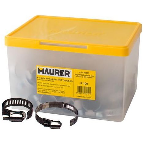 FASCETTA STRINGITUBO MAURER INOX 16X25MM