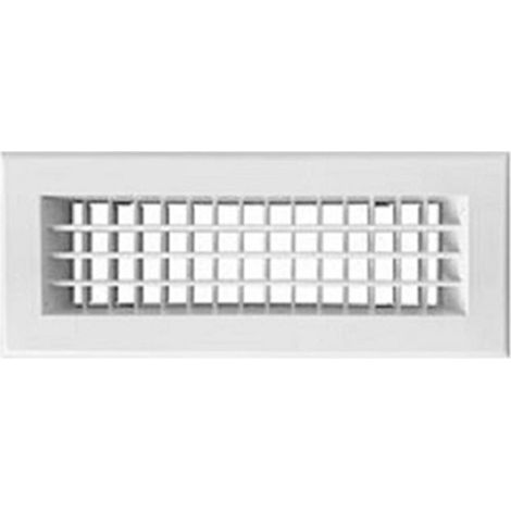 Grille aération VMC rectangulaire 300x150mm – Débit 250/500 m³/h – Fixation rapide par clips inox – Ailettes réglables manuellement – Baillindustrie (1/5)