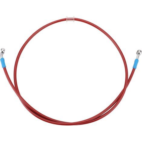 Durite de frein tressée en acier inoxydable de 150 cm, interface filetée M10, kit de mise à niveau de durite de frein haute pression pour moto/quad (1/4)