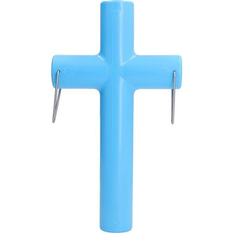 Ouvre-bouche vétérinaire bleu pour bovins et ovins, équipement d'élevage et de lavage gastrique. (1/5)