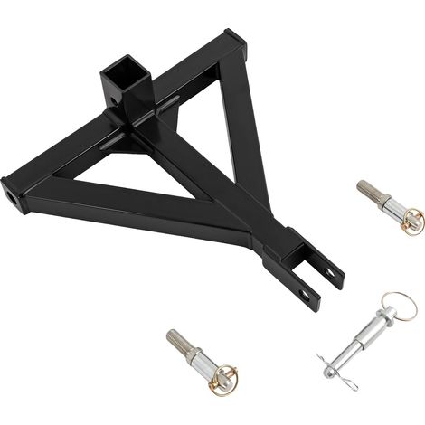 Enganche de remolque de 3 puntos, diseño triangular, compatible con receptor de 2". (1/2)