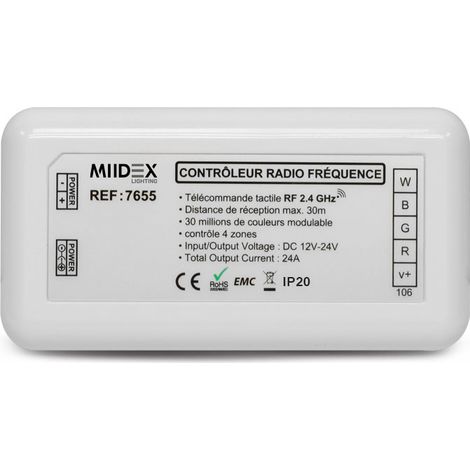 Controleur CCT pour bandeaux LED 12V/24V Miidex Lighting® (1/4)