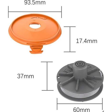 Bobine pour coupe-bordures Gardena Easycut 400 et ComfortCut 450 (1/5)