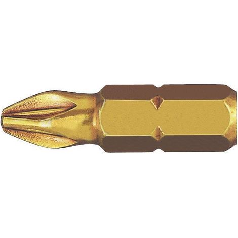 Pozidriv STANDARD-E Extra Hard Tip Guide 1/4" Kurz (PZ1x25)  WITTE 27245