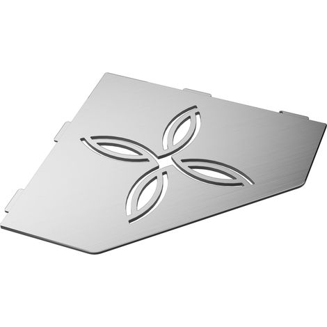Tablette d'angle murale de douche en inox 195mm – Acier inoxydable 3mm – Résistante à l'humidité – Installation flexible – MCM