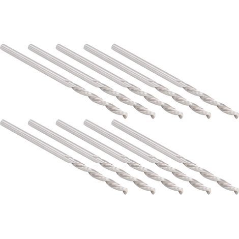 Lot de 10 forets hélicoïdaux en acier rapide avec tige droite 1,75 mm pour fournitures industrielles (1/5)