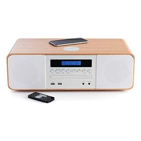 Catena compatta Bluetooth - THOMSON - Bianca/Induzione - Radio FM/CD/MP3/USB, 50W, Equalizzatore, Telecomando, Alimentazione 230V (1/4)