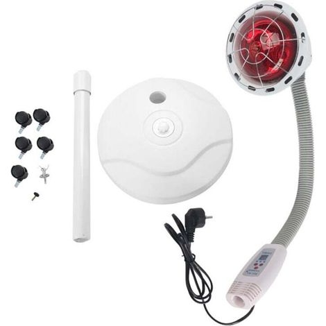 275W Infrared Heat Lamp, Adjustable Temperature Infrared Heating Therapy Lamp Removable Heat Lamp, for Fast Muscle Pain Relief MUMU (1/4)