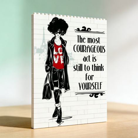 Cadre photo anniversaire en blocs, cadeau de la Saint‑Valentin (1/5)
