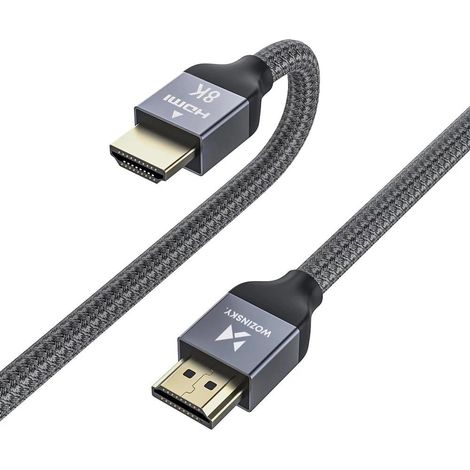 Cable HDMI 2.1 Wozinsky 8K 60 Hz 48 Gbps / 4K 120 Hz / 2K 144 Hz 3 m Plata (WHDMI-30)
