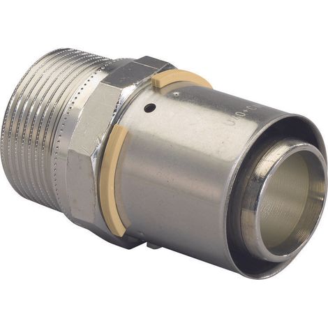 Uponor S-PRESS 40-R1 Conector fontanería plateado 1/2"