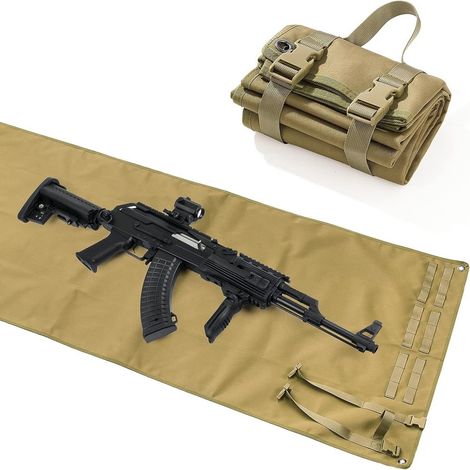Faltbare Schießmatte mit Polsterung für Jagd und Schießstand (Khaki)
