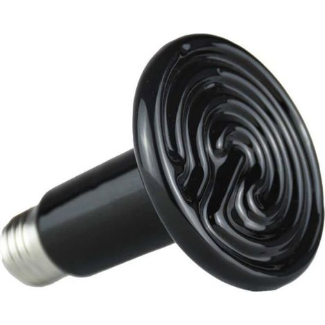 Lampe Chauffante Céramique - 75 W - E27 - Chaleur Infrarouge Sans Lumière Pour Reptiles Et Volailles - 1 Pièce (1/5)