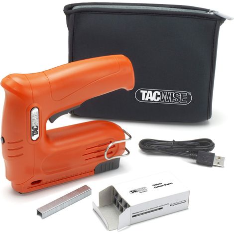 TACWISE 1564 Hobby 53-13EL Graffatrice/Chiodatrice a Batteria da 4V con 2000 Punti e Custodia, Utilizza Punti Tipo 13 e 53 e Chiodi Tipo 180 (1/5)