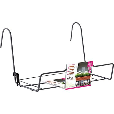 Elho Balcon Support L - Noir - L 59 x B 31.5 x H 23 cm - Balconextérieuraccessoires (1/5)