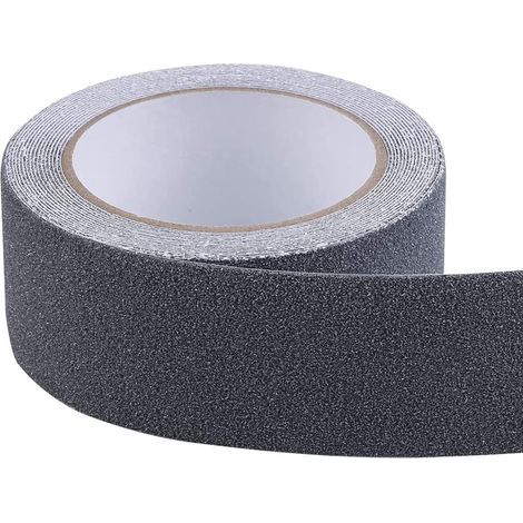 Adhesive Anti-Slip Tape, Strong Adhesive, Self-Adhesive Anti-Slip Tape, for Indoor and Outdoor Use, for Work and Home Safety. Safety Tape, 5 cm x 5 m, Black (1/5)
